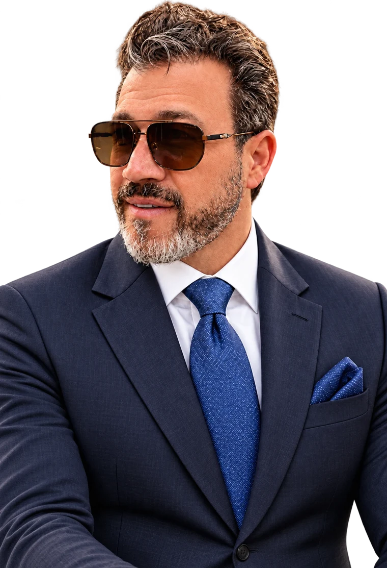 Luiz Scarpelli, advogado, de terno azul-marinho